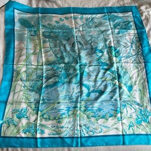 Hermes Silk Au Bord de L'Eau Scarf 90